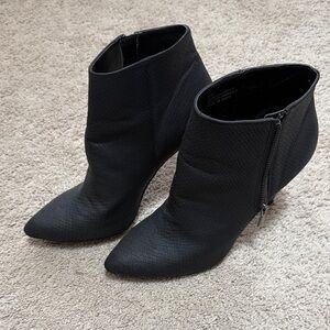 BP Textured Black Ankle Booties